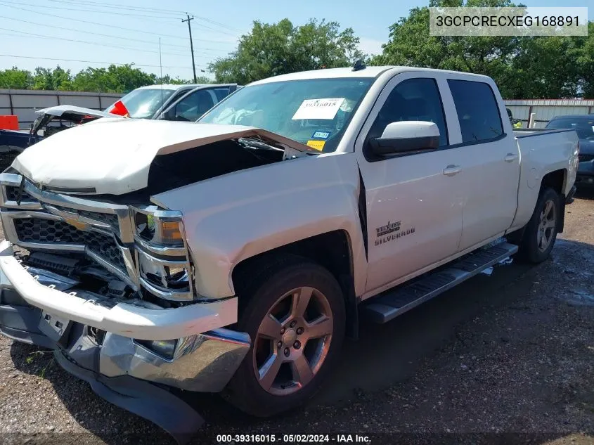 2014 Chevrolet Silverado 1500 1Lt VIN: 3GCPCRECXEG168891 Lot: 39316015