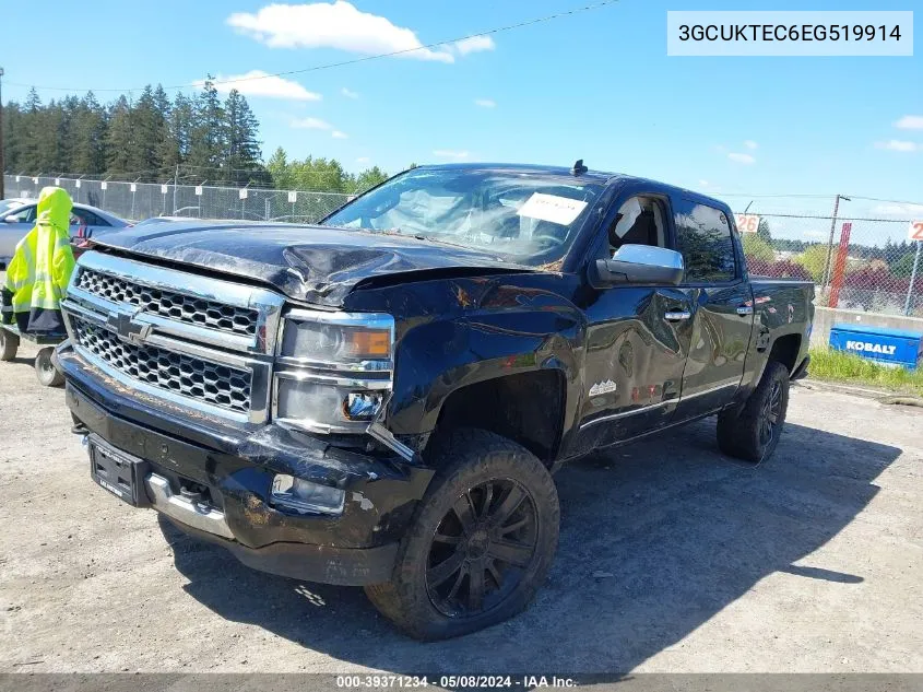 2014 Chevrolet Silverado 1500 High Country VIN: 3GCUKTEC6EG519914 Lot: 39371234