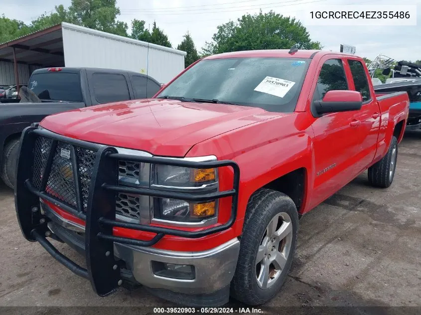 2014 Chevrolet Silverado 1500 1Lt VIN: 1GCRCREC4EZ355486 Lot: 39520903