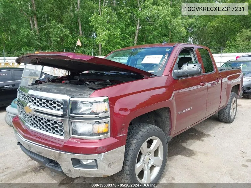 2014 Chevrolet Silverado 1500 1Lt VIN: 1GCVKRECXEZ317231 Lot: 39530375