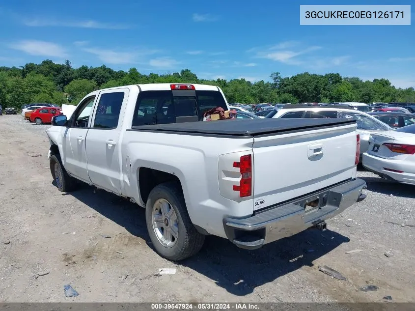 2014 Chevrolet Silverado 1500 2Lt VIN: 3GCUKREC0EG126171 Lot: 39547924