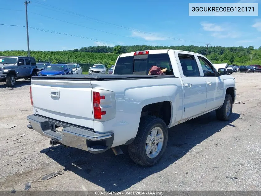 2014 Chevrolet Silverado 1500 2Lt VIN: 3GCUKREC0EG126171 Lot: 39547924