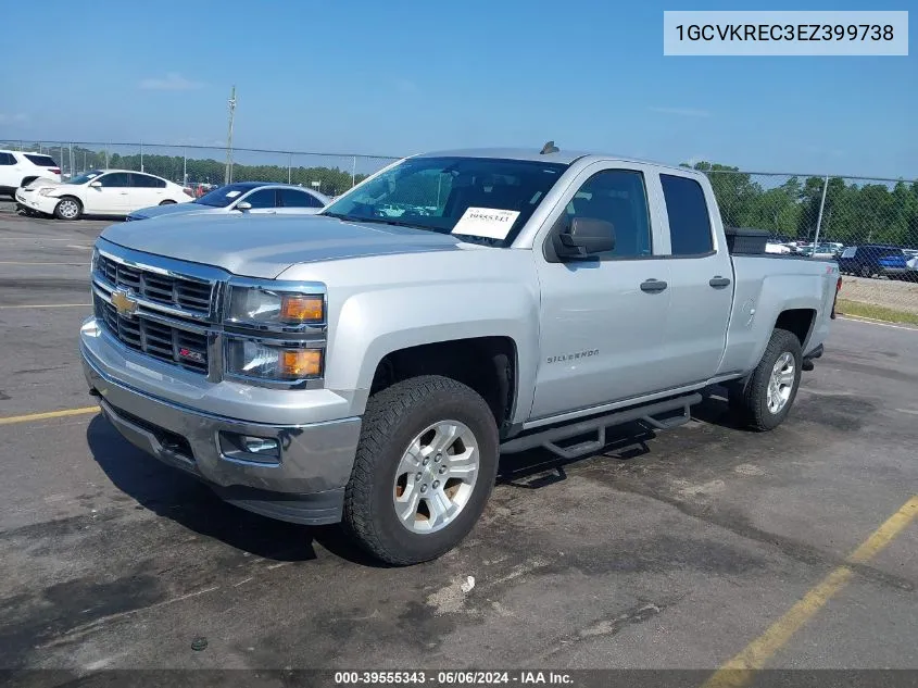 1GCVKREC3EZ399738 2014 Chevrolet Silverado 1500 2Lt