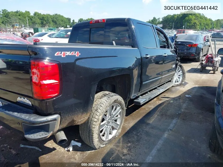 2014 Chevrolet Silverado 1500 High Country VIN: 3GCUKTEC6EG441442 Lot: 39614232