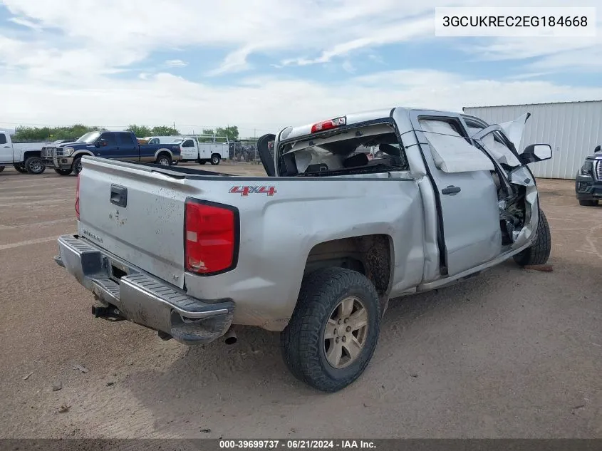 3GCUKREC2EG184668 2014 Chevrolet Silverado 1500 1Lt