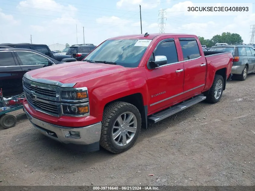 2014 Chevrolet Silverado 1500 1Lz VIN: 3GCUKSEC3EG408893 Lot: 39716640