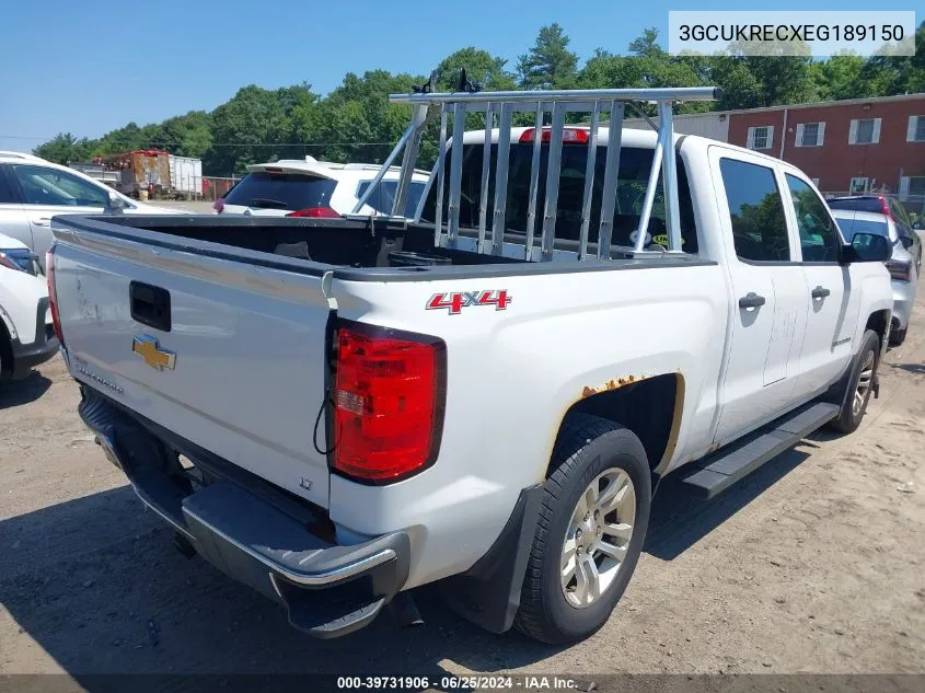 2014 Chevrolet Silverado 1500 1Lt VIN: 3GCUKRECXEG189150 Lot: 39731906