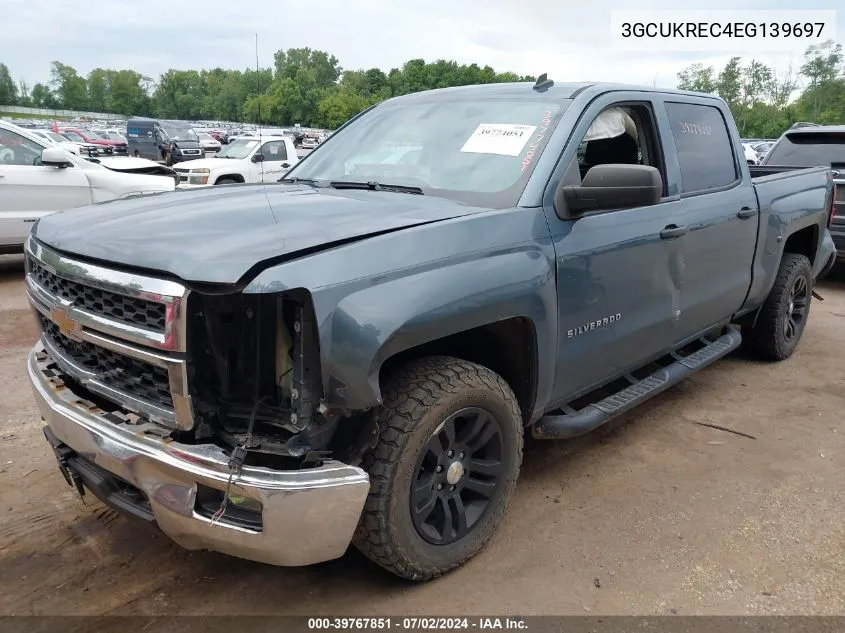 2014 Chevrolet Silverado 1500 1Lt VIN: 3GCUKREC4EG139697 Lot: 39767851