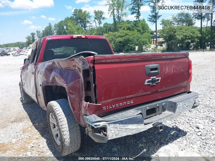 2014 Chevrolet Silverado 1500 2Lt VIN: 3GCUKREC7EG448418 Lot: 39830548