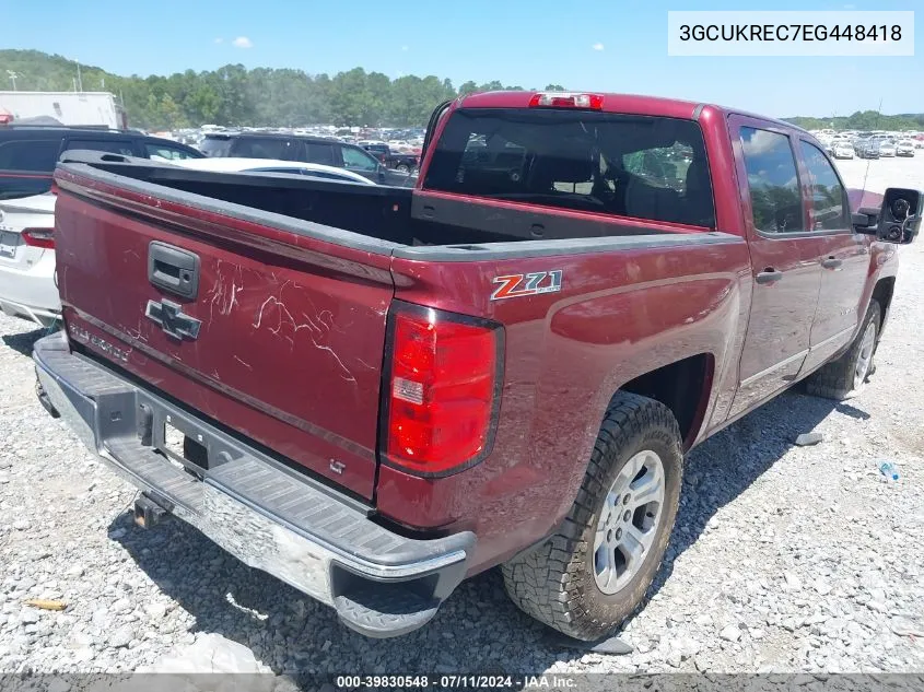 3GCUKREC7EG448418 2014 Chevrolet Silverado 1500 2Lt