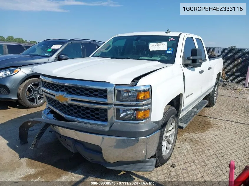 2014 Chevrolet Silverado 1500 Work Truck 2Wt VIN: 1GCRCPEH4EZ333116 Lot: 39838573