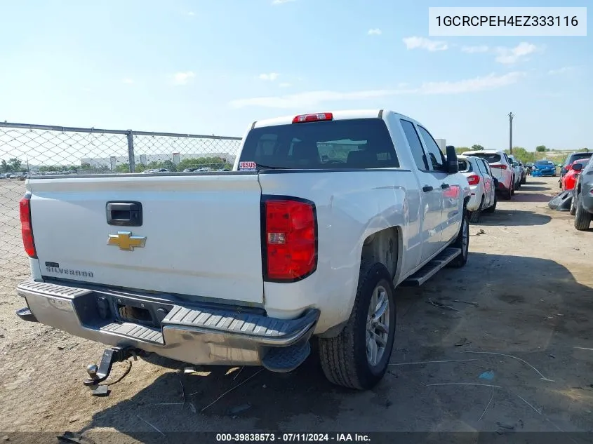 2014 Chevrolet Silverado 1500 Work Truck 2Wt VIN: 1GCRCPEH4EZ333116 Lot: 39838573