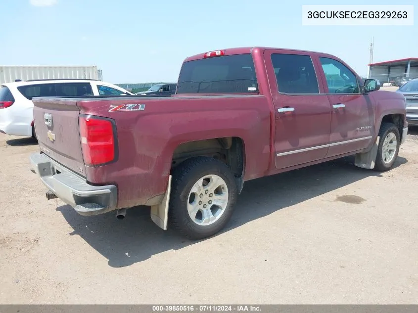 2014 Chevrolet Silverado 1500 2Lz VIN: 3GCUKSEC2EG329263 Lot: 39850516