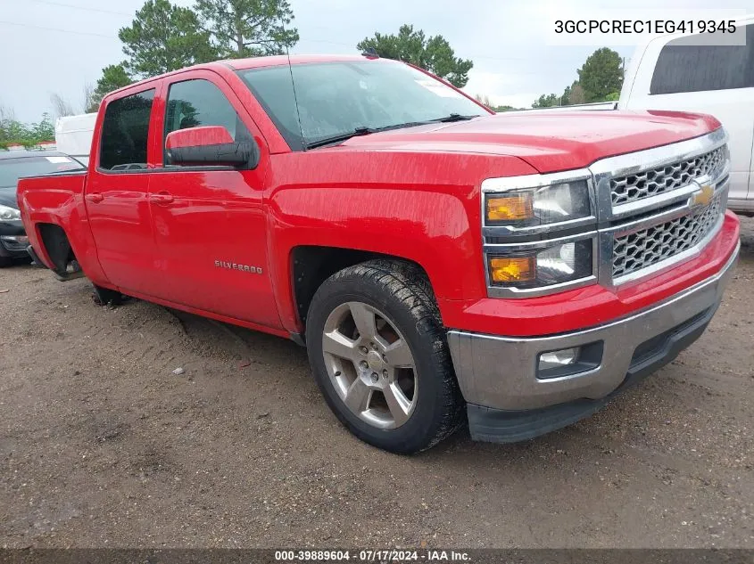 3GCPCREC1EG419345 2014 Chevrolet Silverado 1500 1Lt