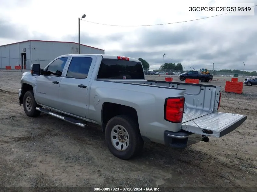 2014 Chevrolet Silverado 1500 C1500 Lt VIN: 3GCPCREC2EG519549 Lot: 39897923