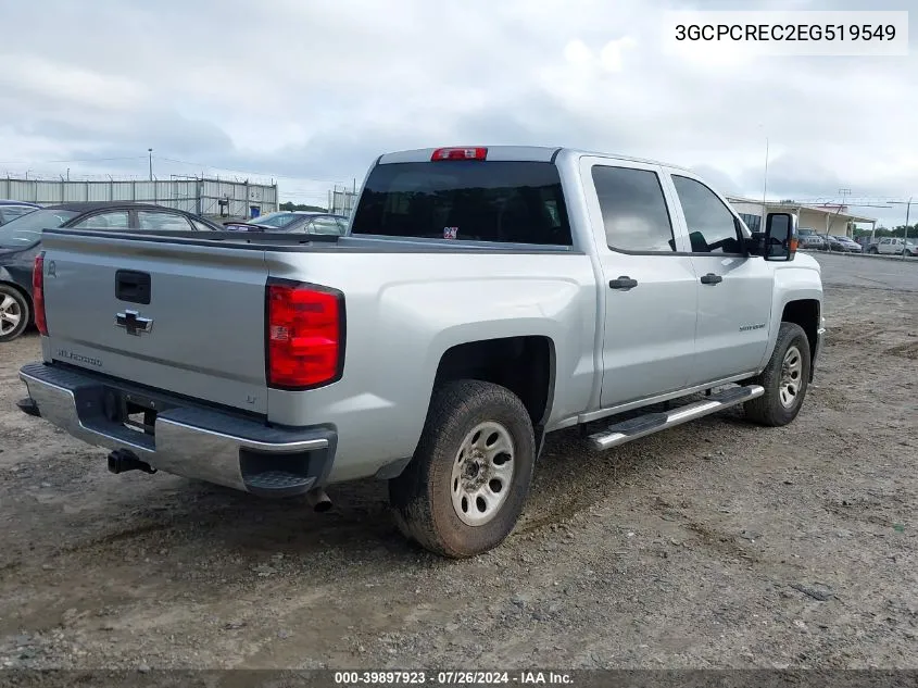 2014 Chevrolet Silverado 1500 C1500 Lt VIN: 3GCPCREC2EG519549 Lot: 39897923