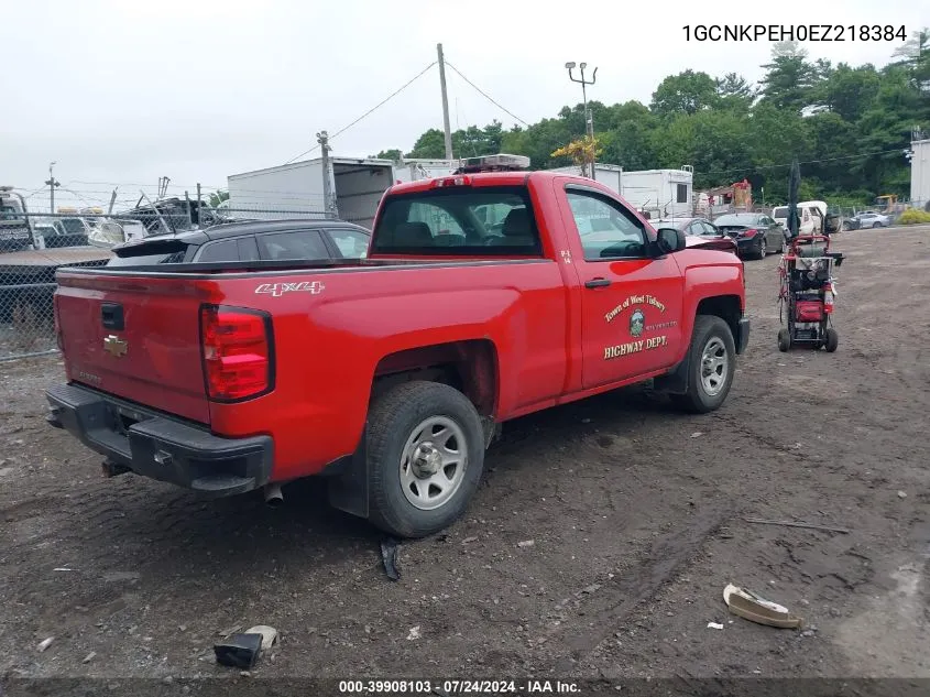 2014 Chevrolet Silverado 1500 Work Truck 1Wt VIN: 1GCNKPEH0EZ218384 Lot: 39908103