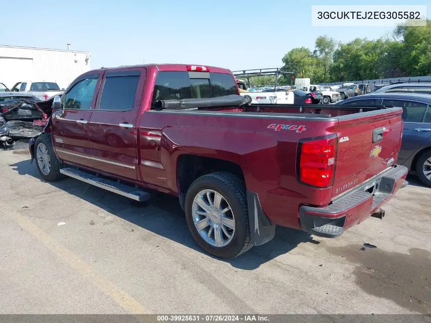 2014 Chevrolet Silverado 1500 High Country VIN: 3GCUKTEJ2EG305582 Lot: 39925631