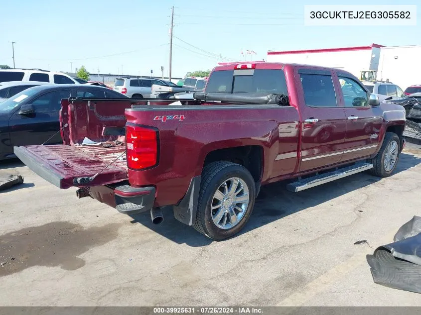 2014 Chevrolet Silverado 1500 High Country VIN: 3GCUKTEJ2EG305582 Lot: 39925631