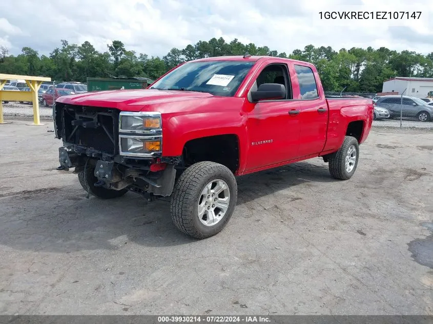 2014 Chevrolet Silverado 1500 2Lt VIN: 1GCVKREC1EZ107147 Lot: 39930214