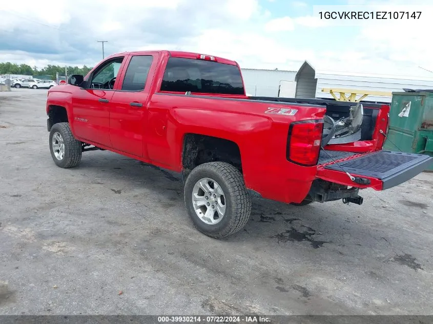 2014 Chevrolet Silverado 1500 2Lt VIN: 1GCVKREC1EZ107147 Lot: 39930214