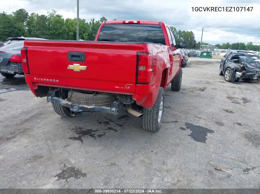 2014 Chevrolet Silverado 1500 2Lt VIN: 1GCVKREC1EZ107147 Lot: 39930214