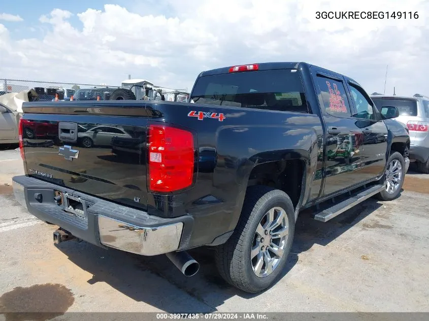 3GCUKREC8EG149116 2014 Chevrolet Silverado K1500 Lt