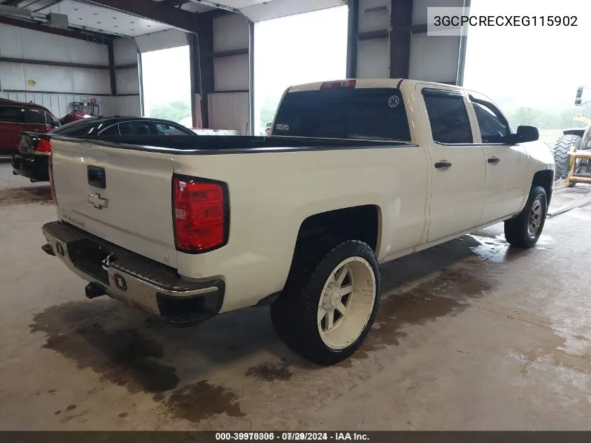 2014 Chevrolet Silverado 1500 1Lt VIN: 3GCPCRECXEG115902 Lot: 39978305