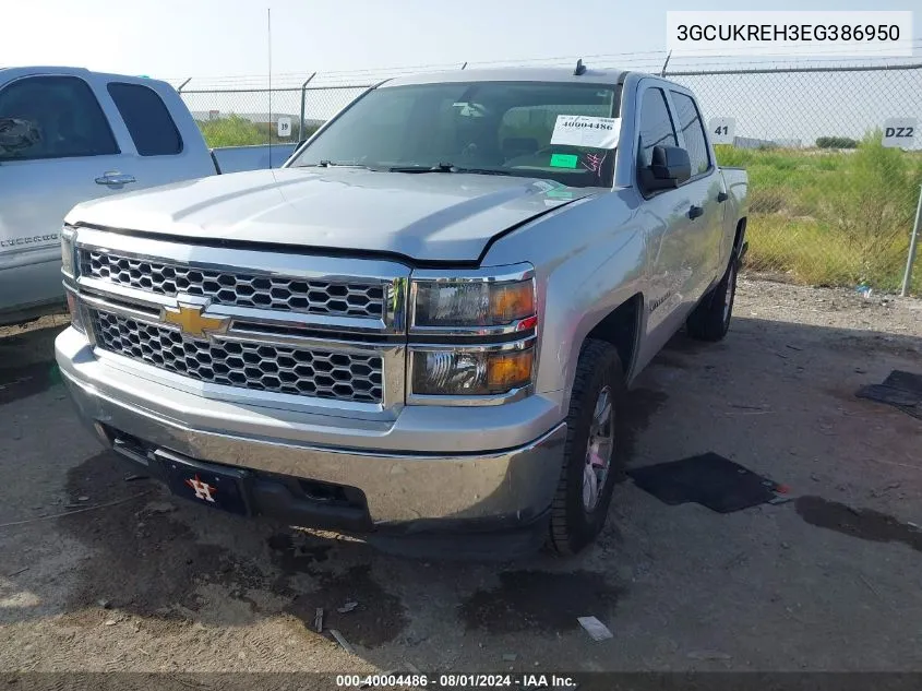 2014 Chevrolet Silverado 1500 1Lt VIN: 3GCUKREH3EG386950 Lot: 40004486