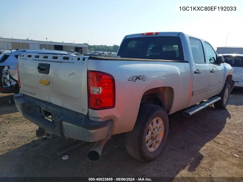 2014 Chevrolet Silverado 2500Hd Lt VIN: 1GC1KXC80EF192033 Lot: 40023689