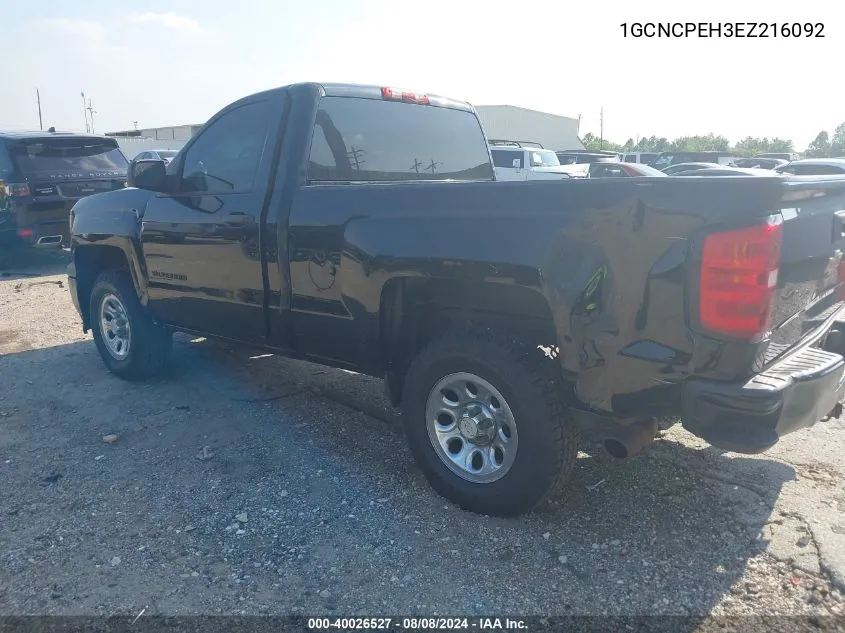 2014 Chevrolet Silverado 1500 Work Truck 1Wt VIN: 1GCNCPEH3EZ216092 Lot: 40026527