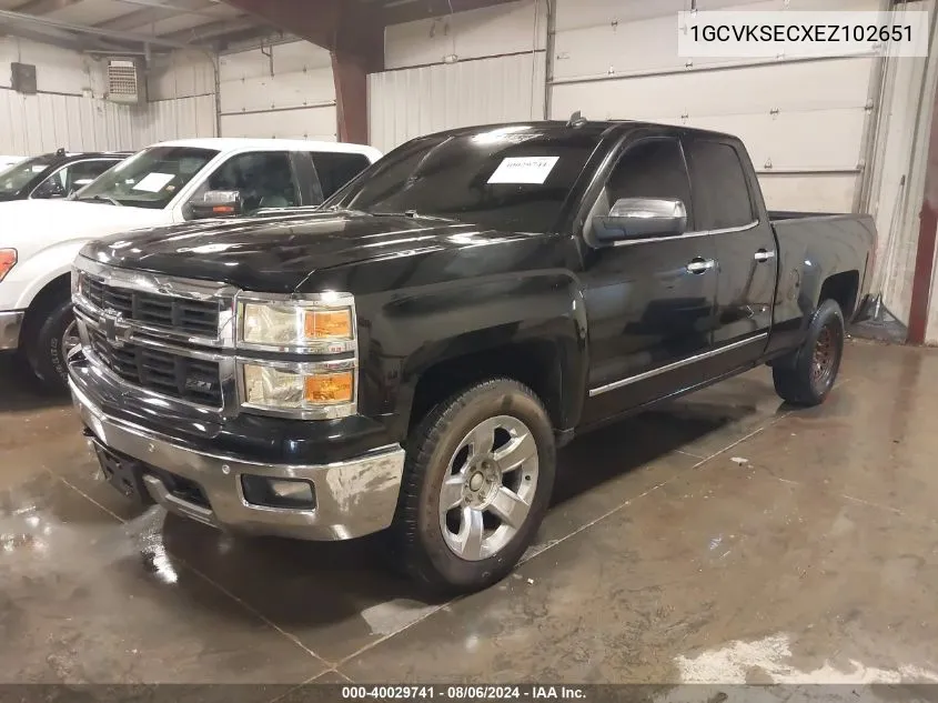 1GCVKSECXEZ102651 2014 Chevrolet Silverado 1500 2Lz