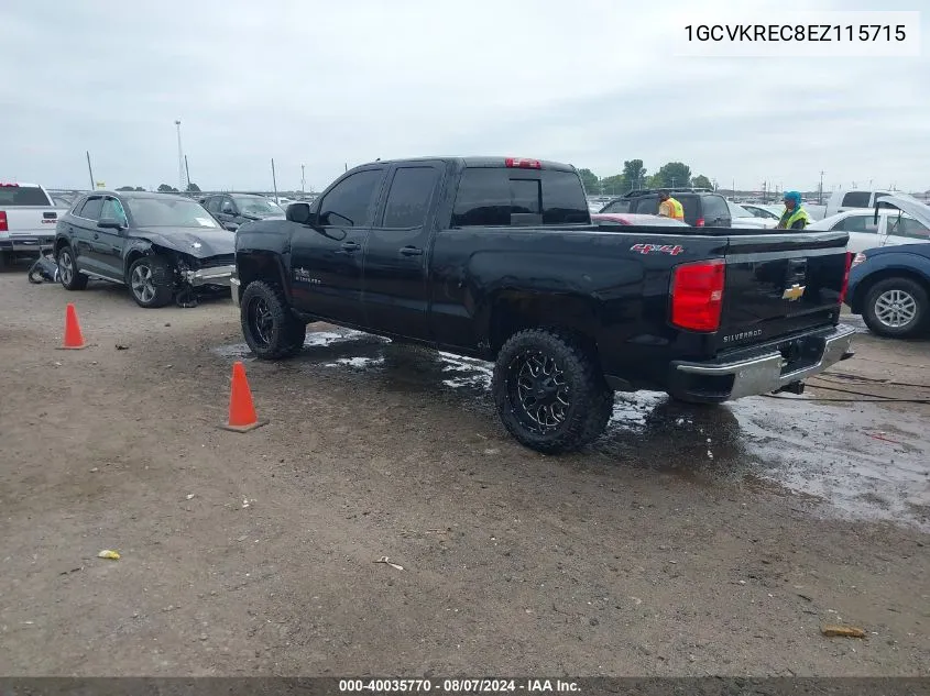 2014 Chevrolet Silverado 1500 1Lt VIN: 1GCVKREC8EZ115715 Lot: 40035770