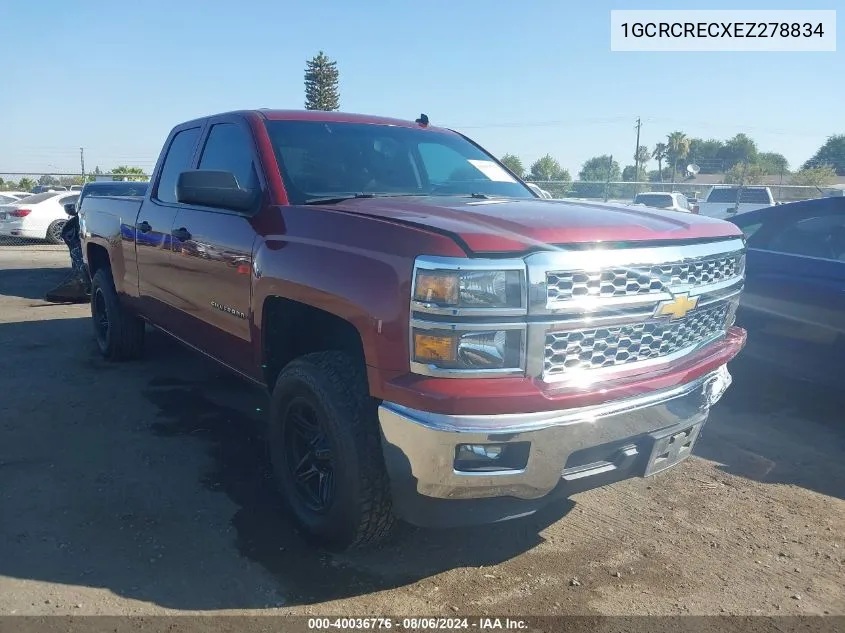 1GCRCRECXEZ278834 2014 Chevrolet Silverado 1500 1Lt