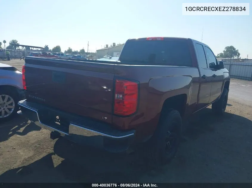 1GCRCRECXEZ278834 2014 Chevrolet Silverado 1500 1Lt