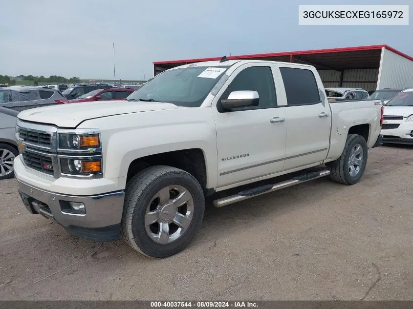 2014 Chevrolet Silverado 1500 2Lz VIN: 3GCUKSECXEG165972 Lot: 40037544