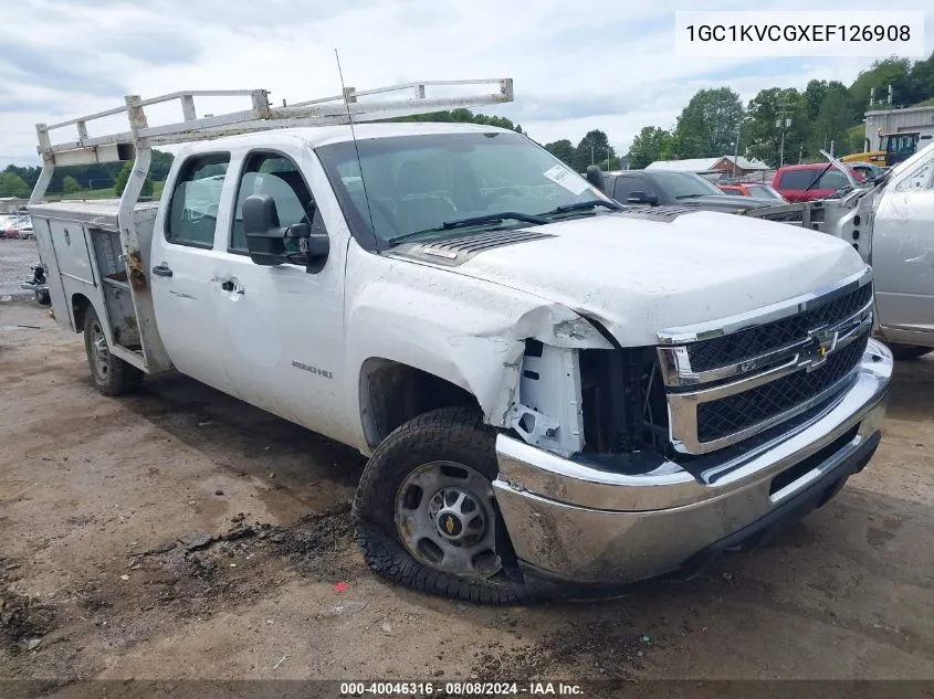 2014 Chevrolet Silverado 2500Hd Work Truck VIN: 1GC1KVCGXEF126908 Lot: 40046316