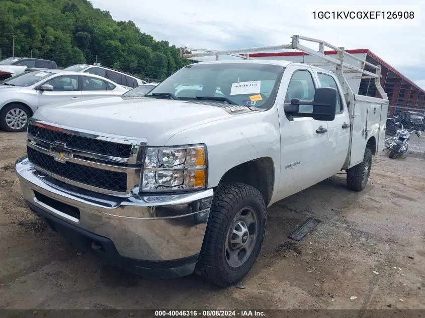 2014 Chevrolet Silverado 2500Hd Work Truck VIN: 1GC1KVCGXEF126908 Lot: 40046316