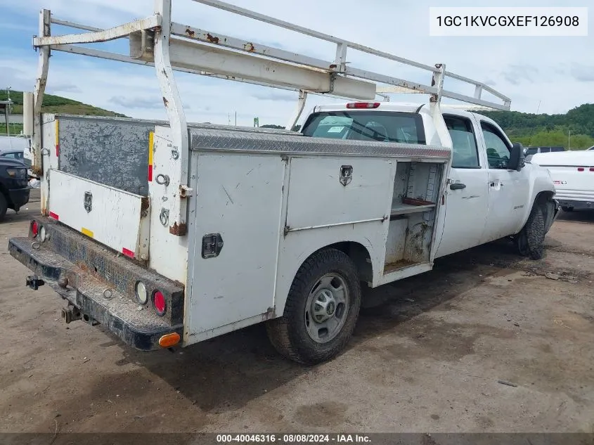 2014 Chevrolet Silverado 2500Hd Work Truck VIN: 1GC1KVCGXEF126908 Lot: 40046316