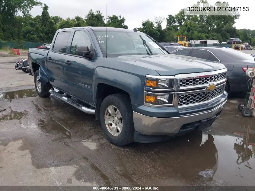 2014 Chevrolet Silverado 1500 1Lt VIN: 3GCUKREH2EG347153 Lot: 40046731