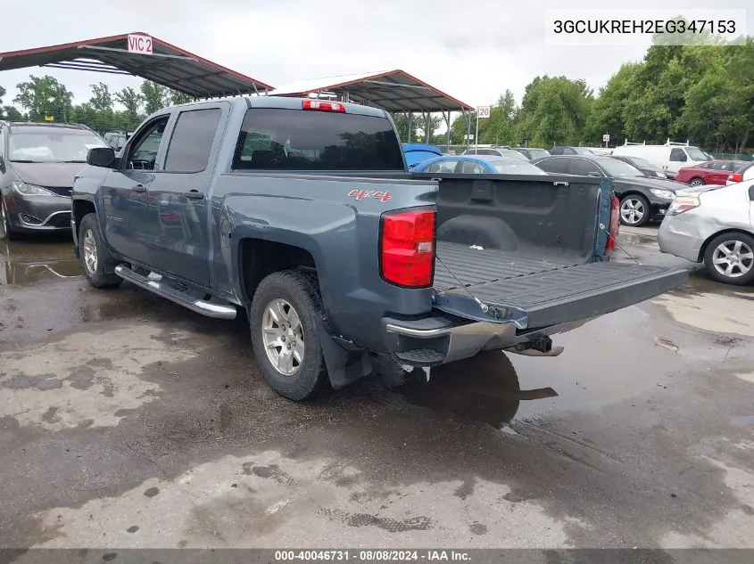 3GCUKREH2EG347153 2014 Chevrolet Silverado 1500 1Lt