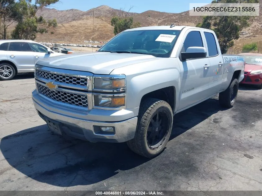 2014 Chevrolet Silverado 1500 1Lt VIN: 1GCRCREC6EZ315586 Lot: 40046801