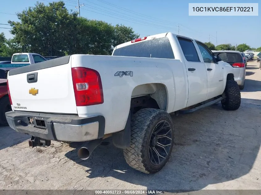 2014 Chevrolet Silverado 2500Hd Work Truck VIN: 1GC1KVC86EF170221 Lot: 40052723