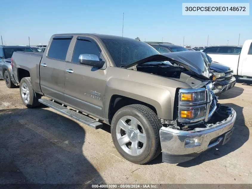 2014 Chevrolet Silverado C1500 Ltz VIN: 3GCPCSEC9EG148672 Lot: 40053090