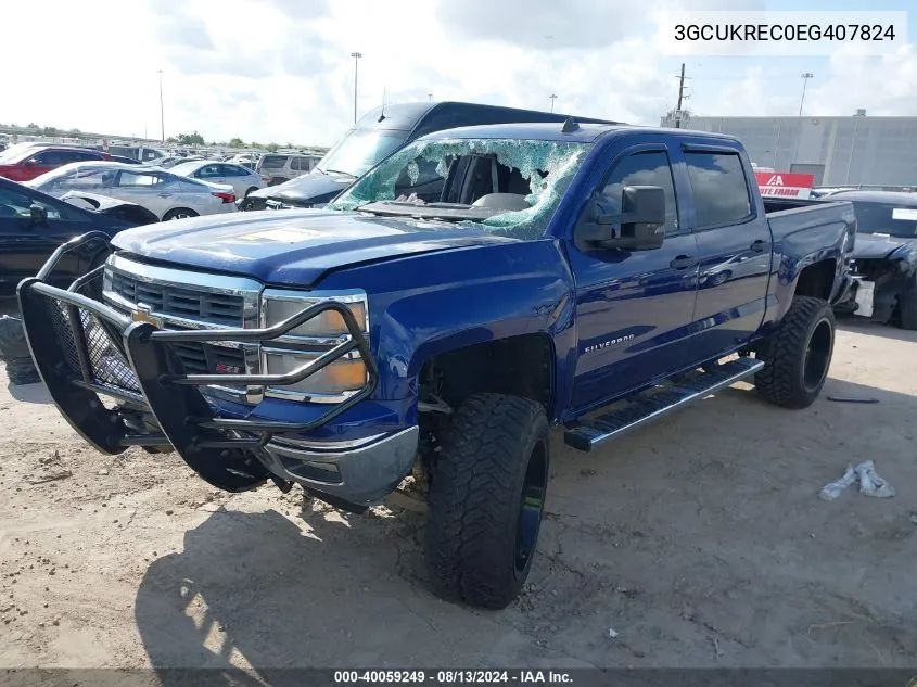 3GCUKREC0EG407824 2014 Chevrolet Silverado 1500 2Lt