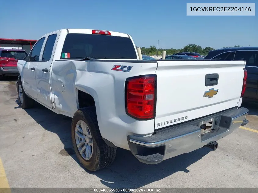 2014 Chevrolet Silverado 1500 2Lt VIN: 1GCVKREC2EZ204146 Lot: 40065530