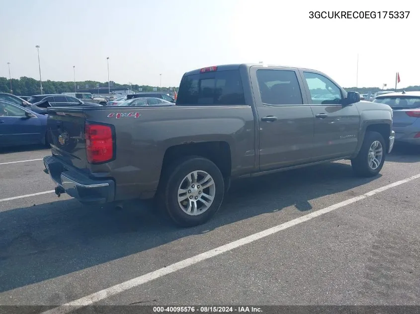 2014 Chevrolet Silverado 1500 1Lt VIN: 3GCUKREC0EG175337 Lot: 40095576