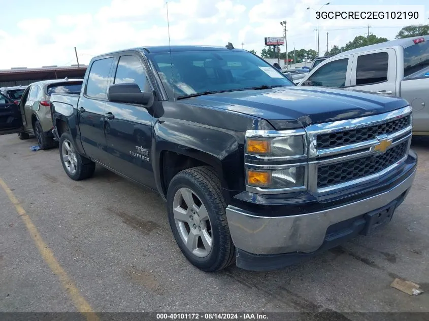 2014 Chevrolet Silverado 1500 1Lt VIN: 3GCPCREC2EG102190 Lot: 40101172