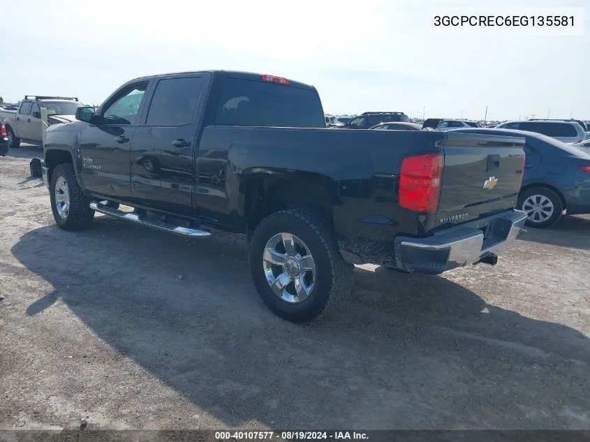 2014 Chevrolet Silverado 1500 1Lt VIN: 3GCPCREC6EG135581 Lot: 40107577