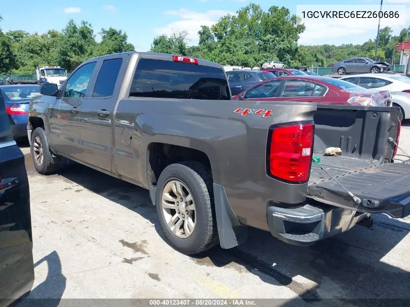 2014 Chevrolet Silverado 1500 1Lt/2Lt VIN: 1GCVKREC6EZ260686 Lot: 40123407